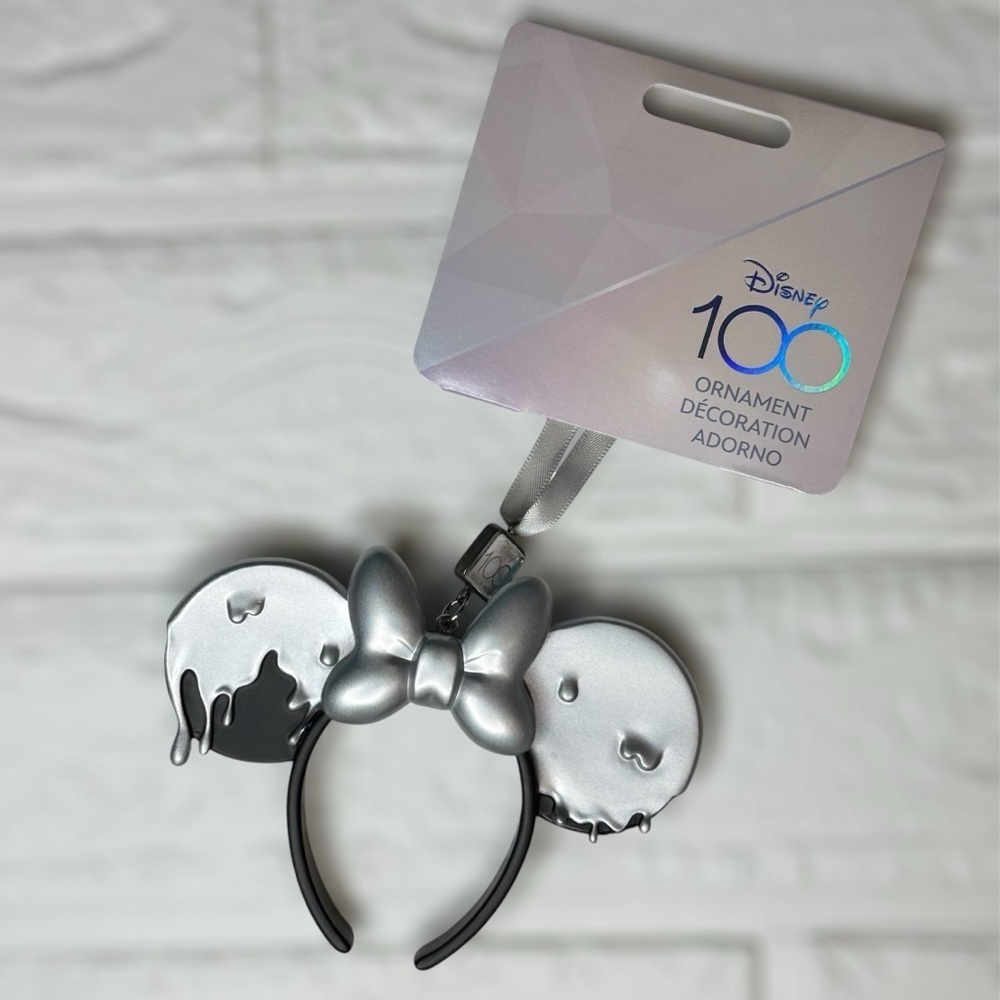 New Disney Silver and Black Collectible Ornament 100 Years Of Wonder Holiday